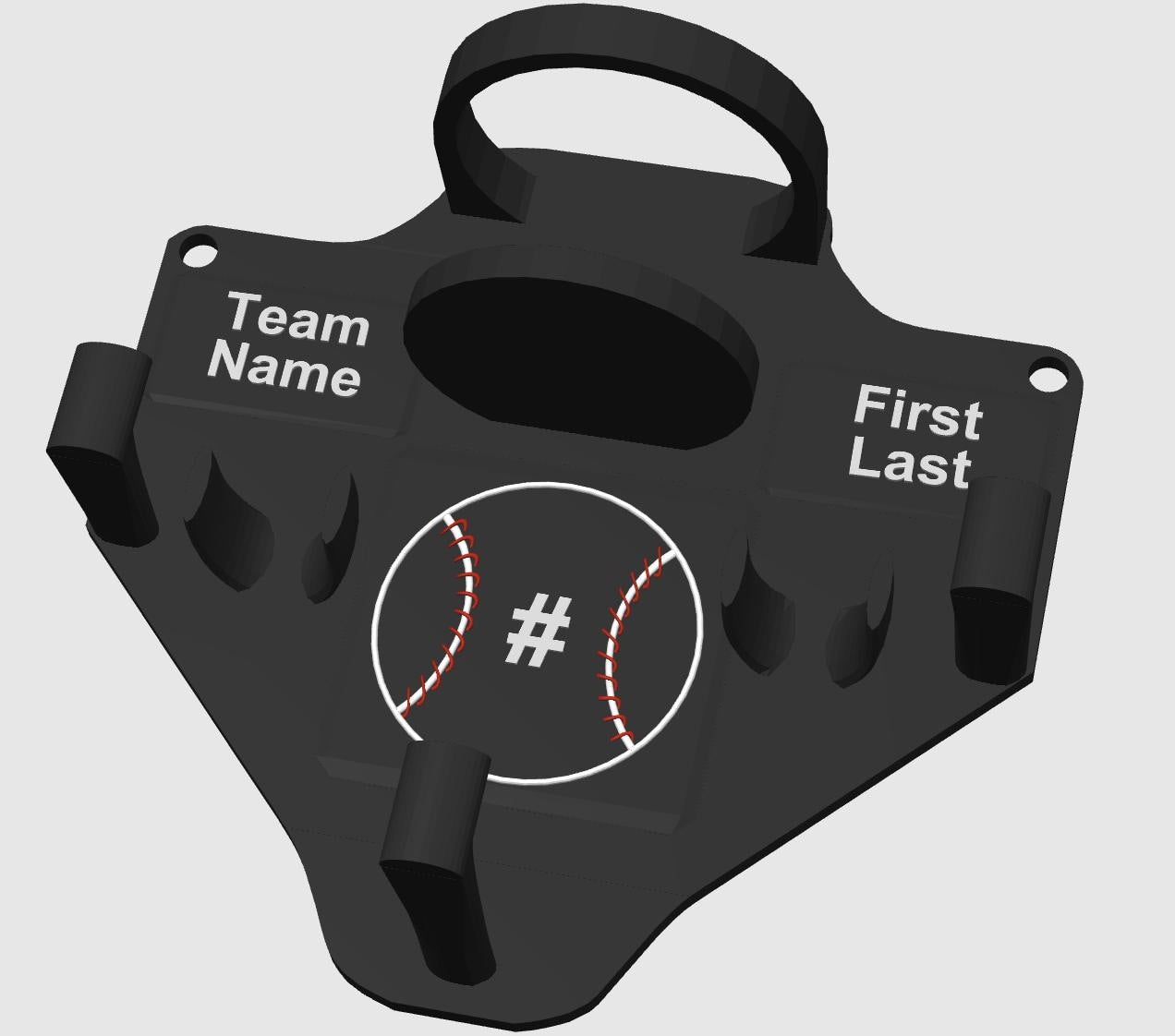 Custom Dugout Buddy – Personalized Baseball & Softball Gear Hanger - MadJax Prints