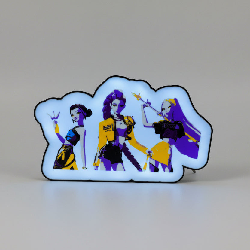 KPop Demon Hunters 3D Printed Light Box with LED Lights - MadJax Prints
