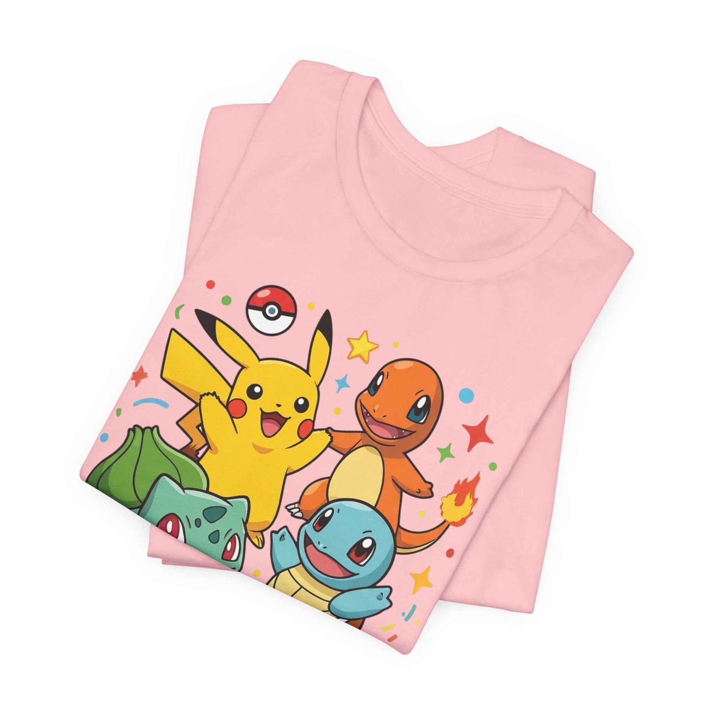 Pokemon Starter Trio T-Shirt - Gotta Catch Em All Graphic Tee