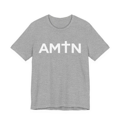 Amen Cross T-Shirt | Inspiring Christian Faith Tee with Cross Lettering