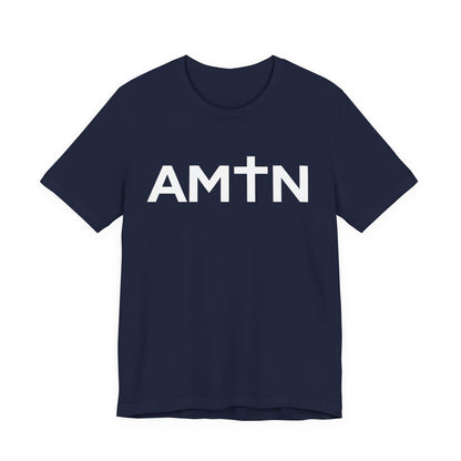 Amen Cross T-Shirt | Inspiring Christian Faith Tee with Cross Lettering
