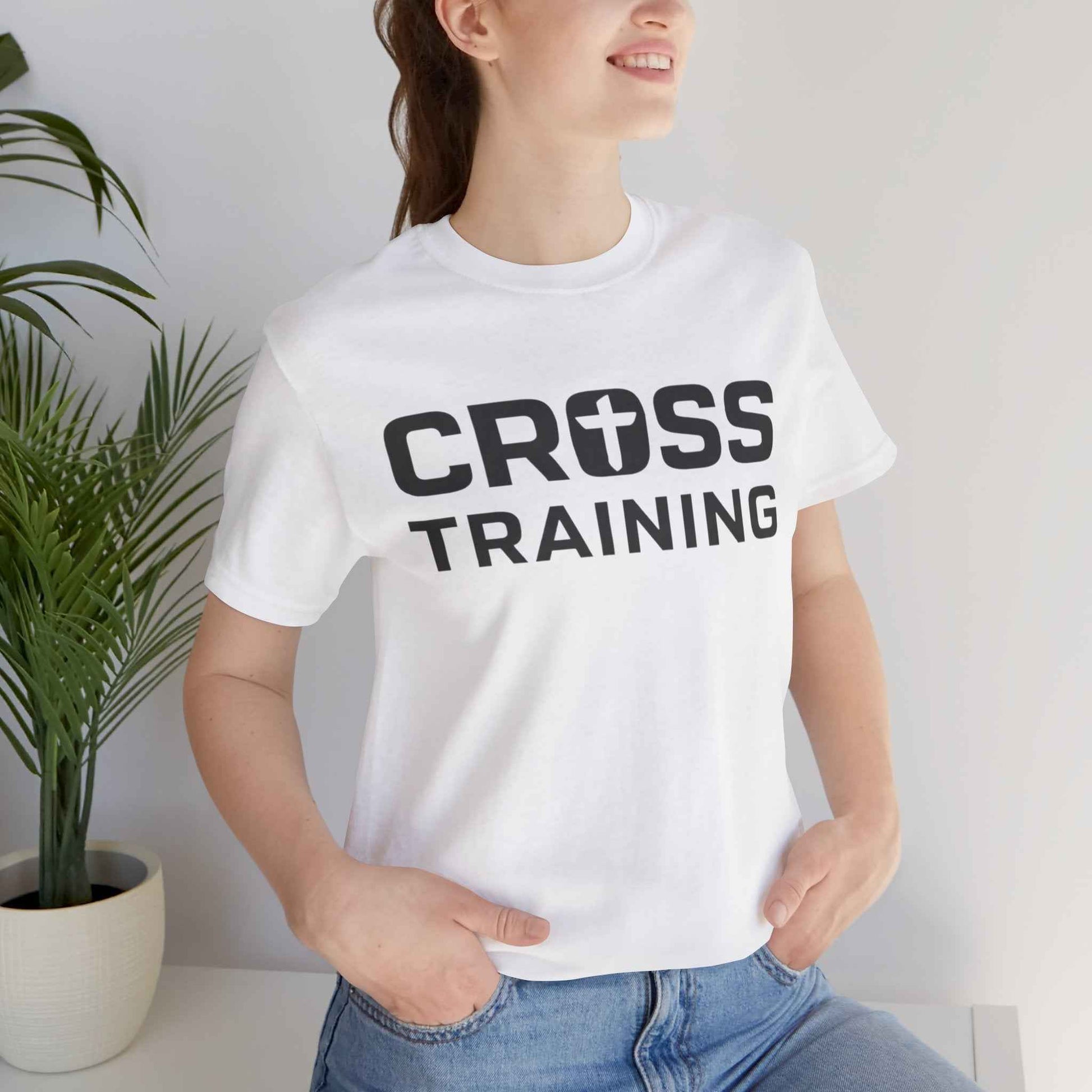 Cross Training Christian T-Shirt - Fitness Tee for Faith and Strength