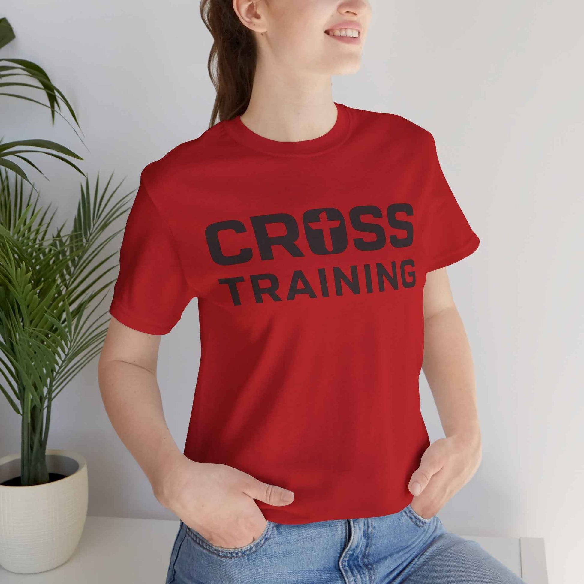 Cross Training Christian T-Shirt - Fitness Tee for Faith and Strength