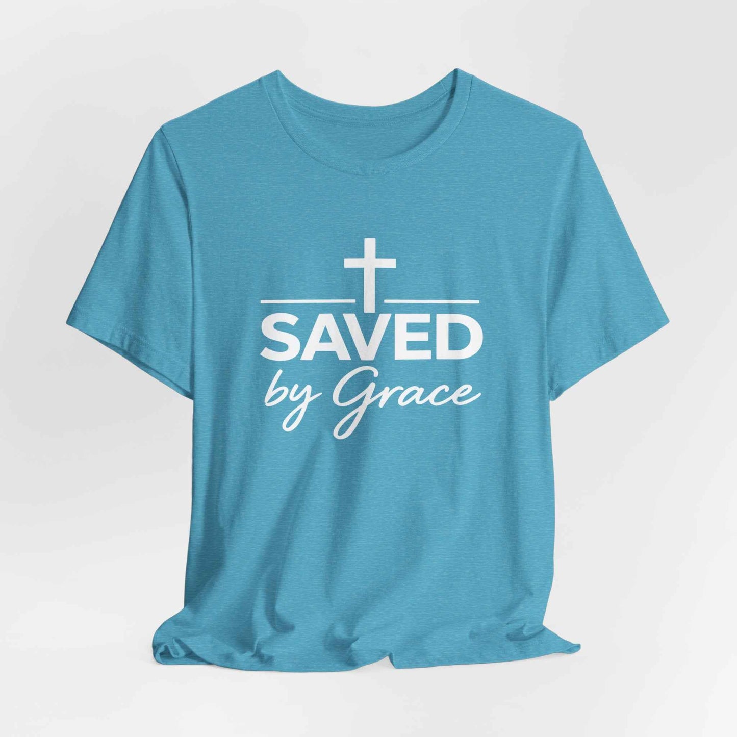 Saved by Grace T-Shirt - Inspirational Christian Faith Apparel for Daily Inspiration