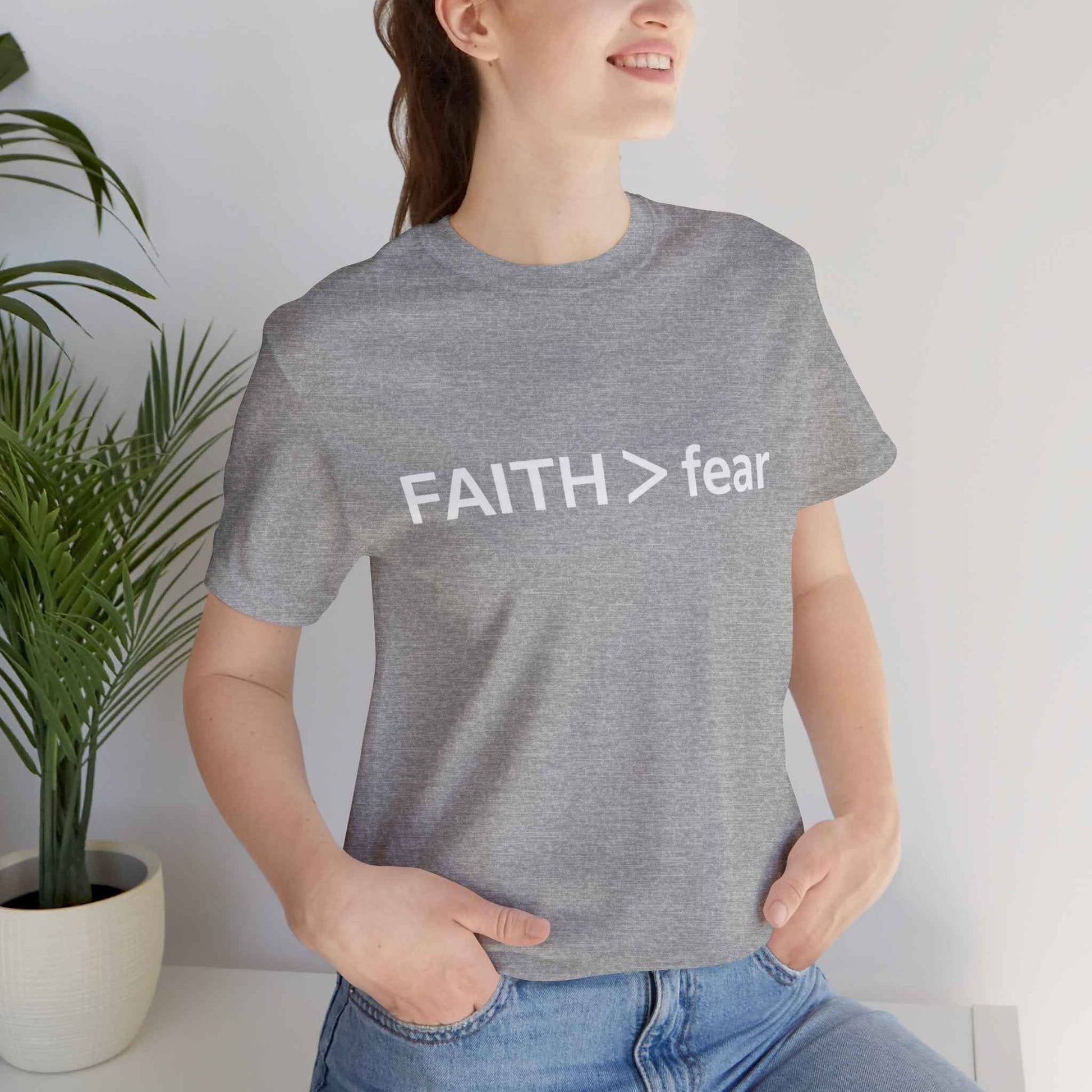 Faith over Fear Tee - Embrace Beliefs with Confidence and Style