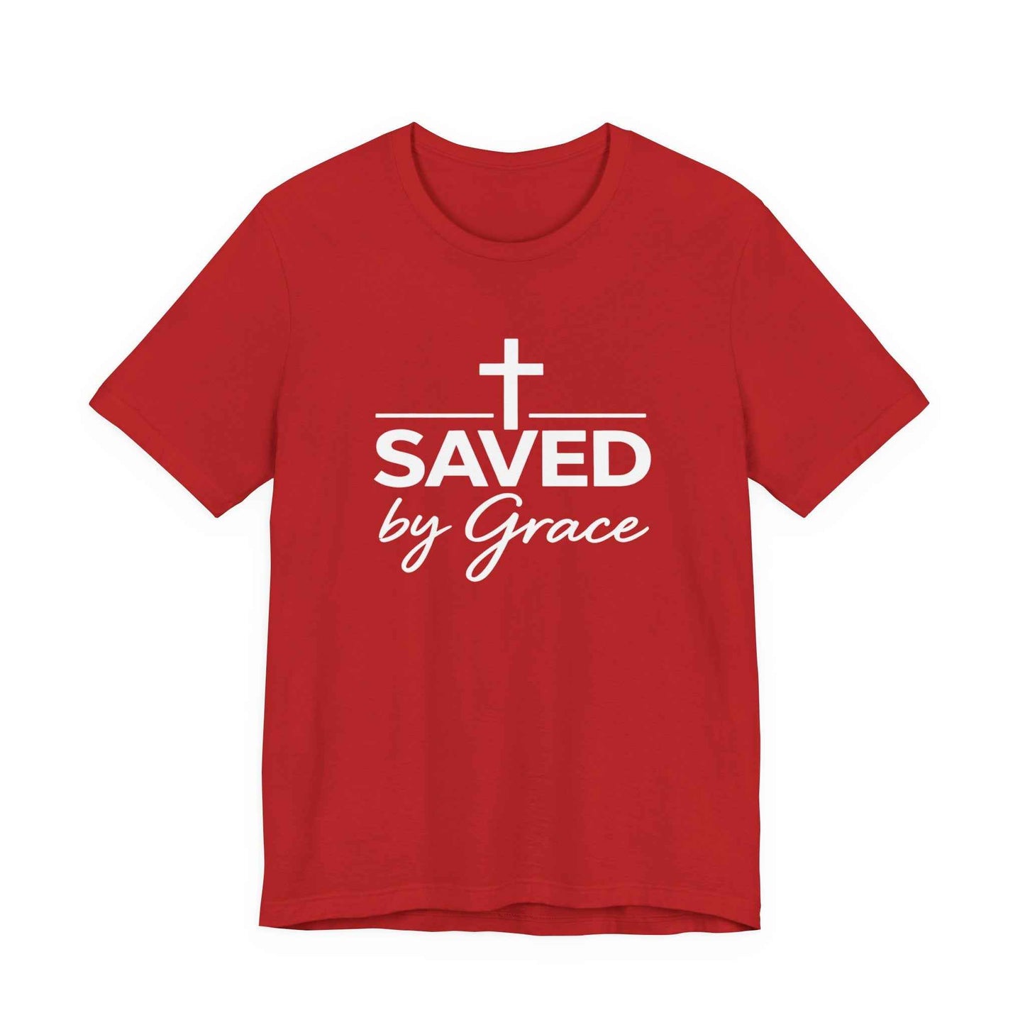 Saved by Grace T-Shirt - Inspirational Christian Faith Apparel for Daily Inspiration