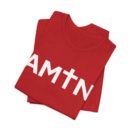 Amen Cross T-Shirt | Inspiring Christian Faith Tee with Cross Lettering