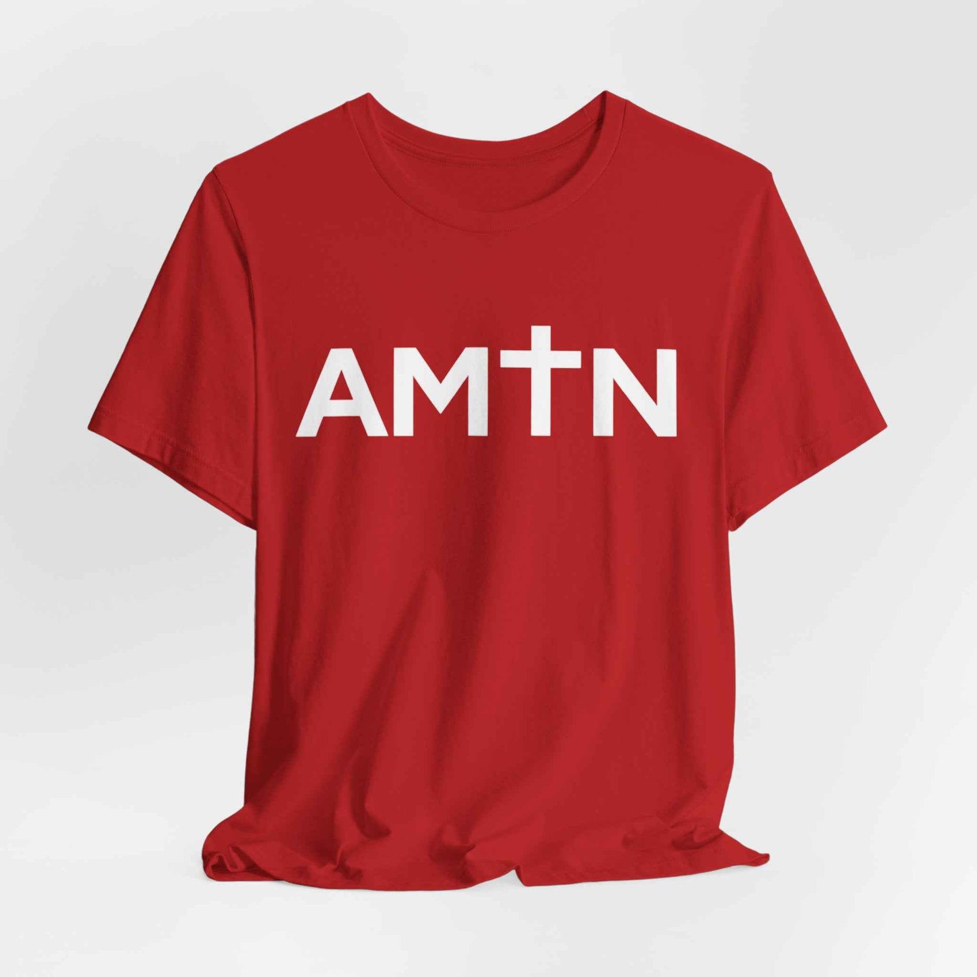 Amen Cross T-Shirt | Inspiring Christian Faith Tee with Cross Lettering