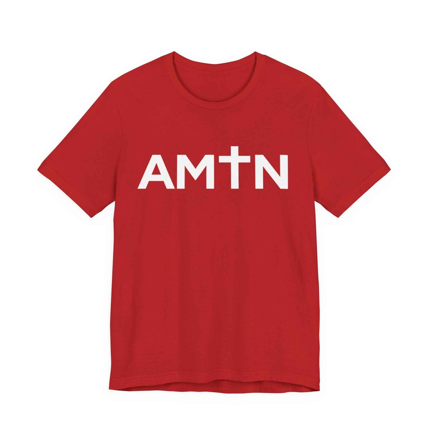 Amen Cross T-Shirt | Inspiring Christian Faith Tee with Cross Lettering