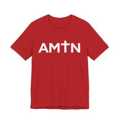 Amen Cross T-Shirt | Inspiring Christian Faith Tee with Cross Lettering