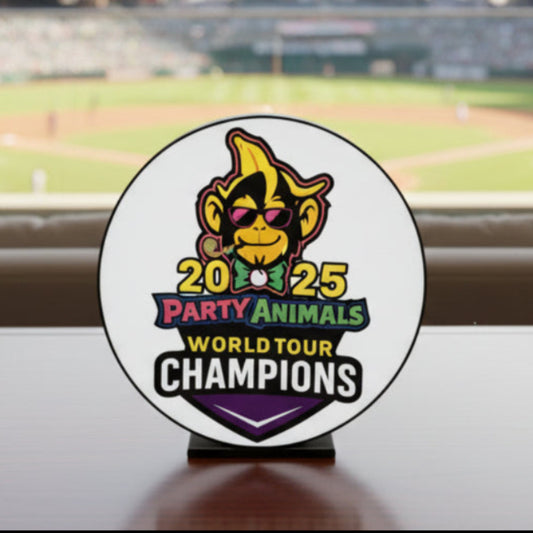 2025 Party Animals World Tour Champions 3D Printed Light Box - MadJax Prints