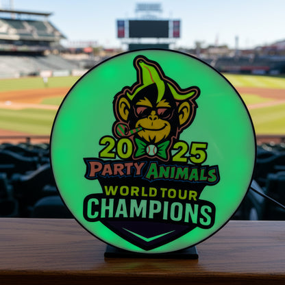 2025 Party Animals World Tour Champions 3D Printed Light Box - MadJax Prints