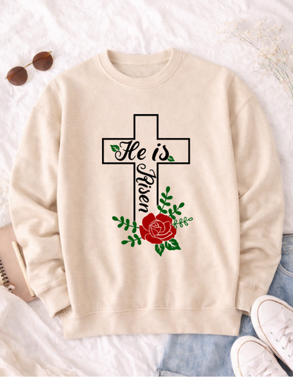 He is Risen Easter T-Shirt - Celebrate the Resurrection with Style