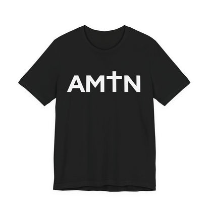 Amen Cross T-Shirt | Inspiring Christian Faith Tee with Cross Lettering