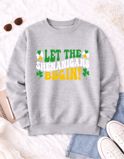 Let The Shenanigans Begin St. Patrick's Day T-Shirt - Fun & Festive Apparel