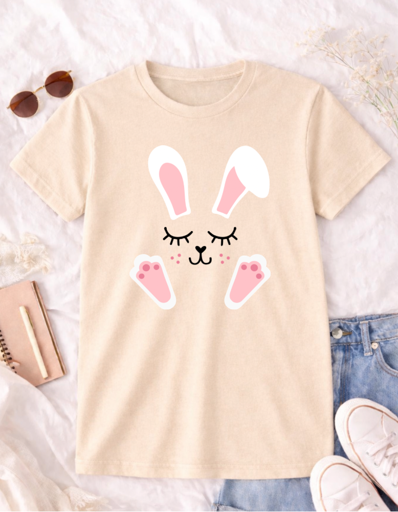 Bunny Feet Easter T-shirt - Cute Spring Apparel for Kids and Adults