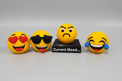 3D Printed Emoji Mood Set: Fun Desk Decor, Novelty Gift - MadJax Prints