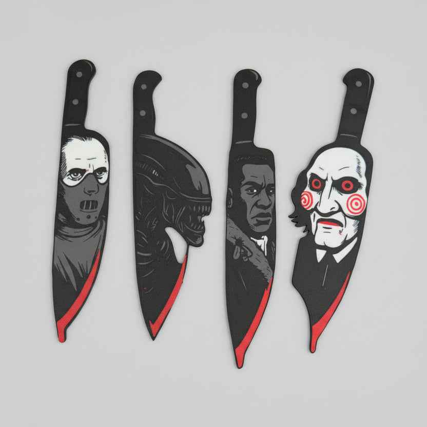 3D Printed Horror Knife Decor – Set of 4 - MadJax Prints