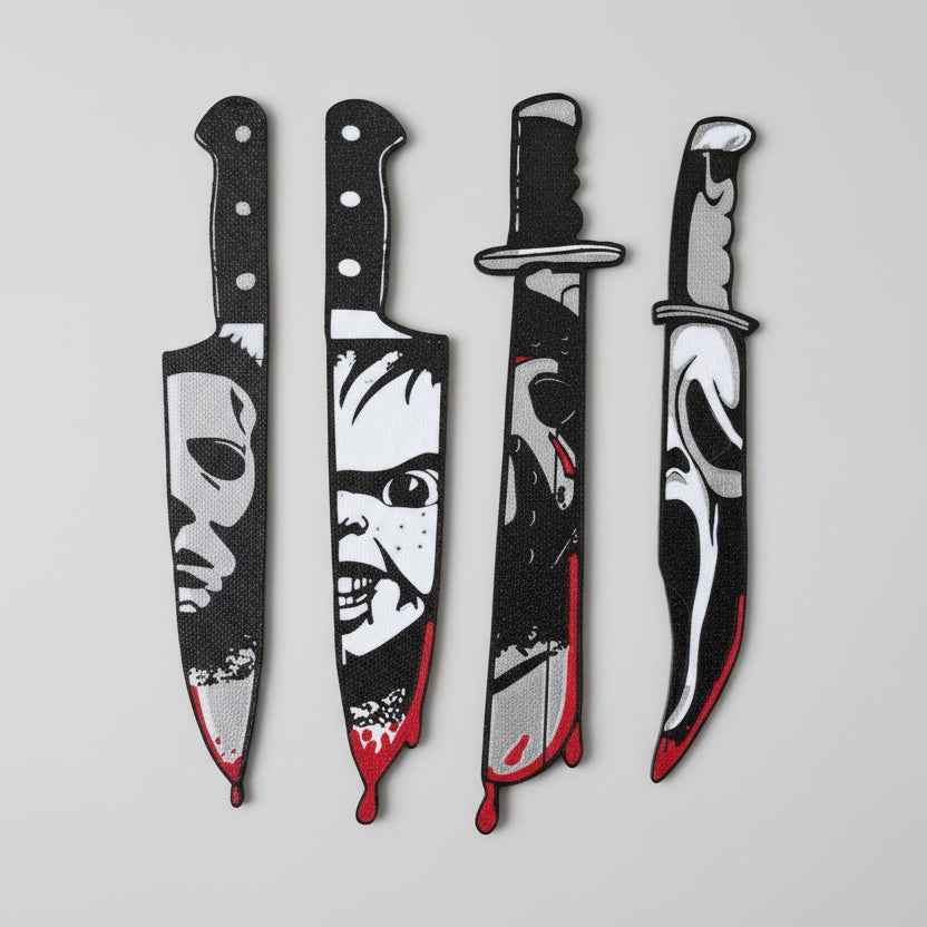 3D Printed Horror Knife Decor – Set of 4 - MadJax Prints