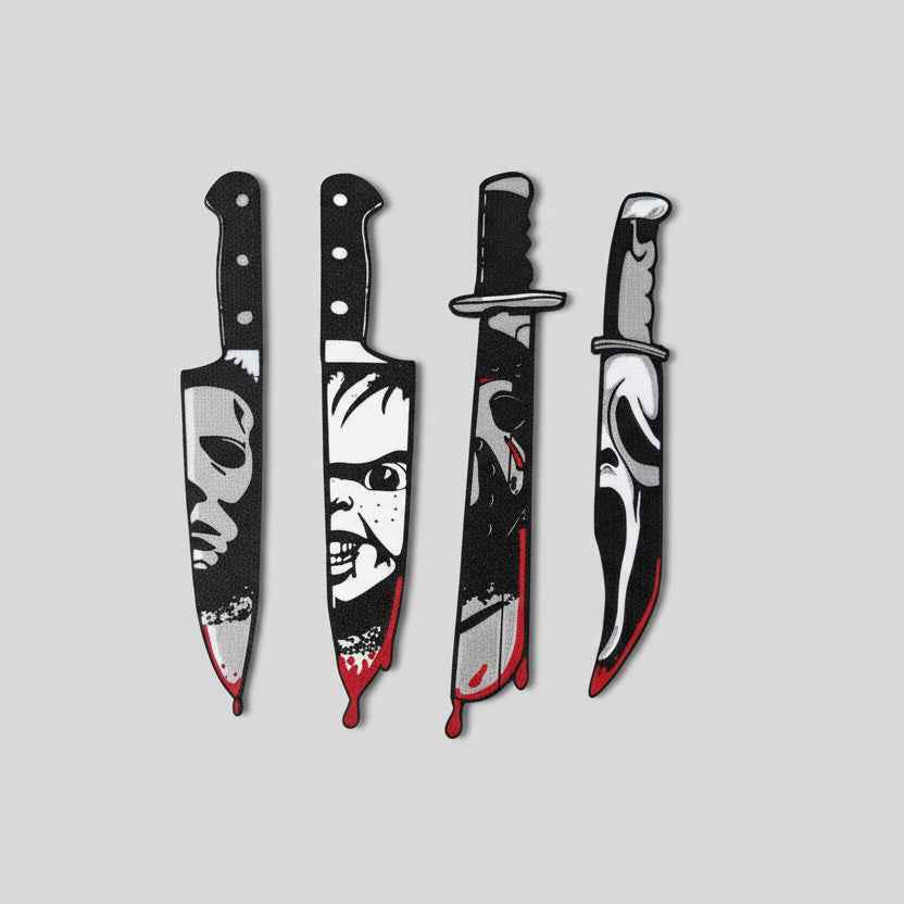 3D Printed Horror Knife Decor – Set of 4 - MadJax Prints