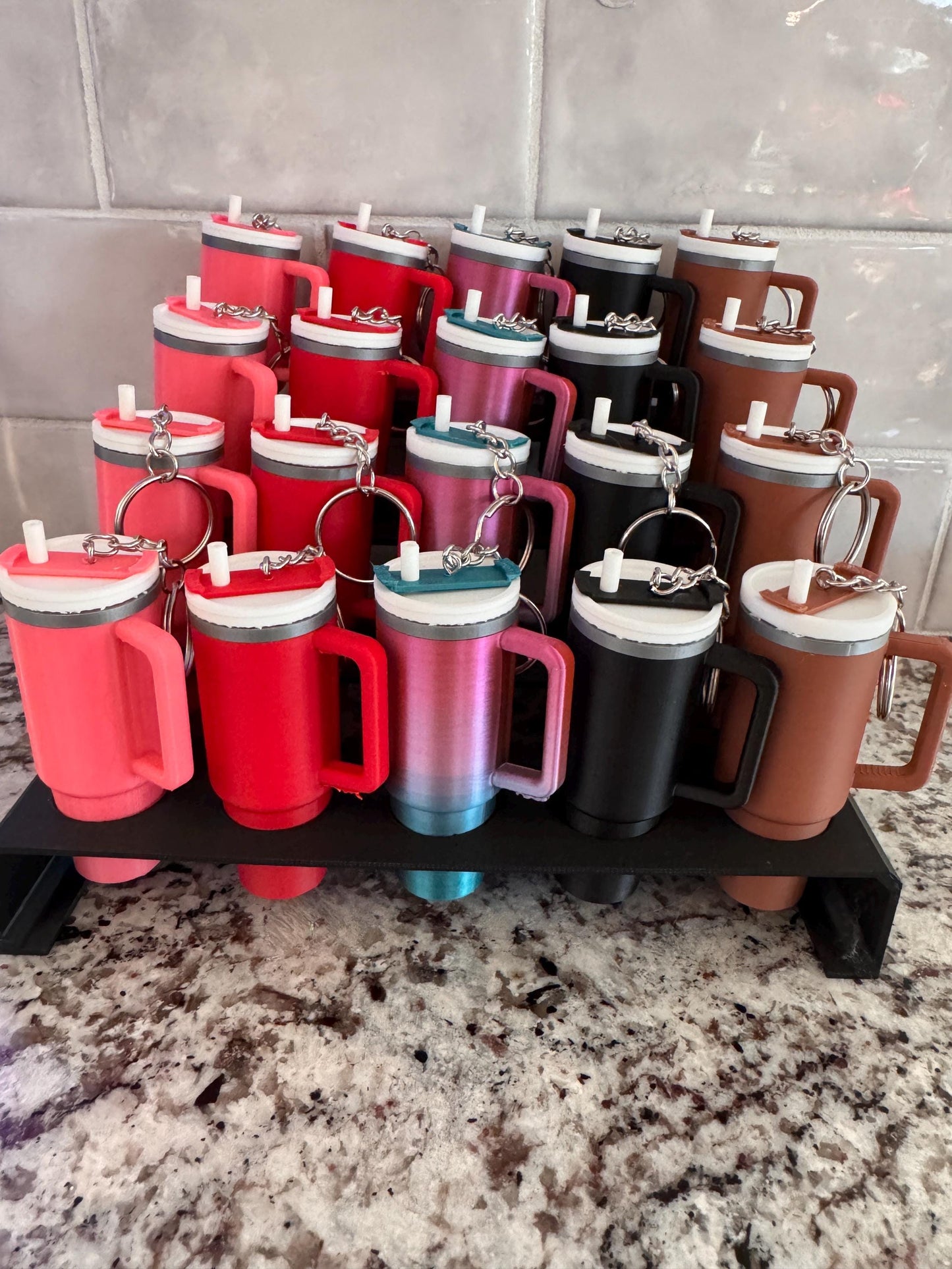 3D Printed Mini Cup Chapstick Holder Keychain - MadJax Prints