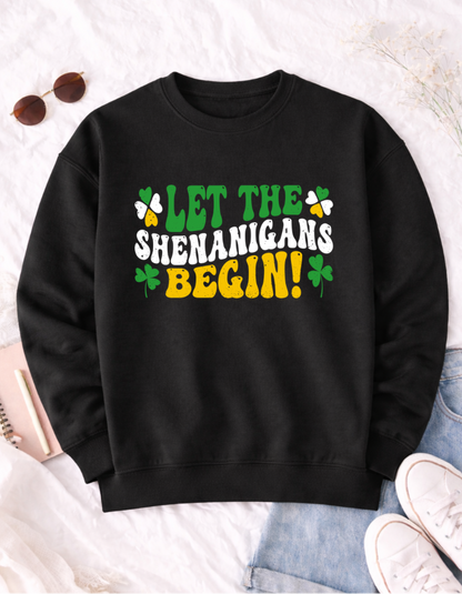 Let The Shenanigans Begin St. Patrick's Day T-Shirt - Fun & Festive Apparel