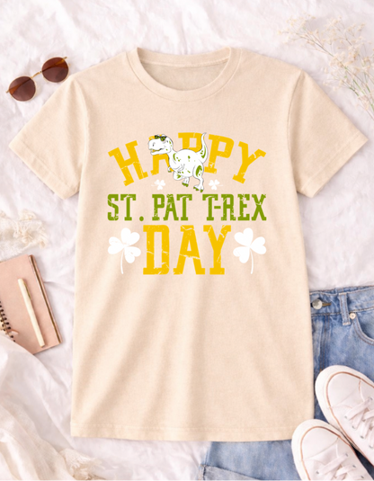 St Patrick's Day T-Rex Shirt - Fun & Unique T-Shirt for Celebrating St. Patrick's Day