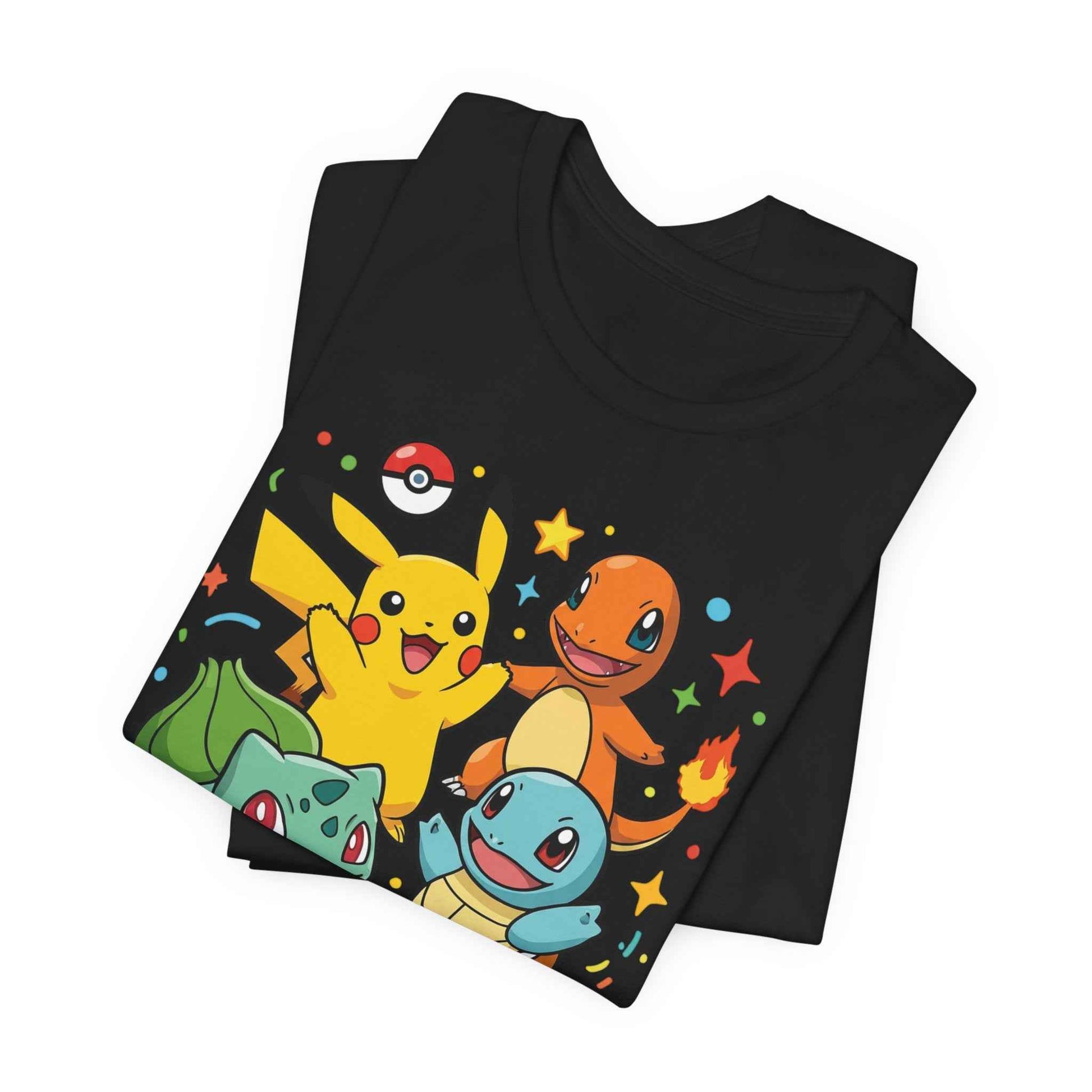 Pokemon Starter Trio T-Shirt - Gotta Catch Em All Graphic Tee