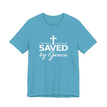 Saved by Grace T-Shirt - Inspirational Christian Faith Apparel for Daily Inspiration