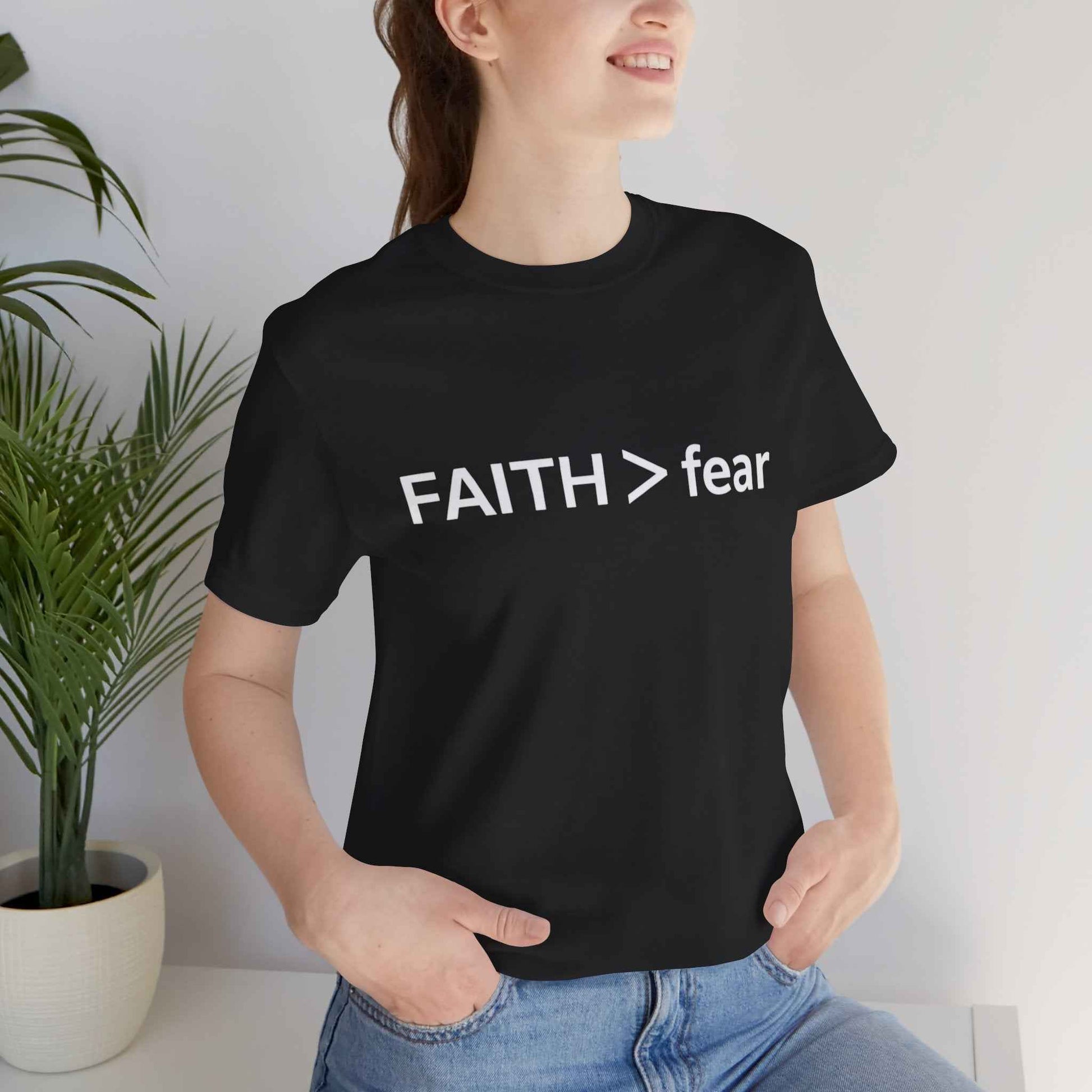 Faith over Fear Tee - Embrace Beliefs with Confidence and Style