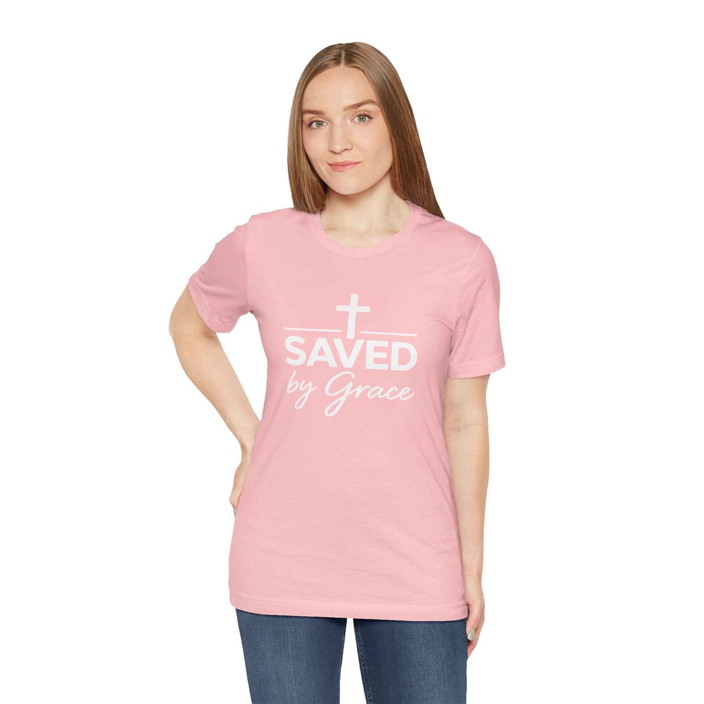 Saved by Grace T-Shirt - Inspirational Christian Faith Apparel for Daily Inspiration