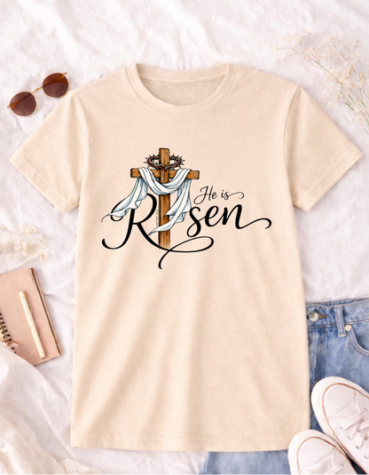 He is Risen Easter T-Shirt - Celebrate the Joy of Resurrection