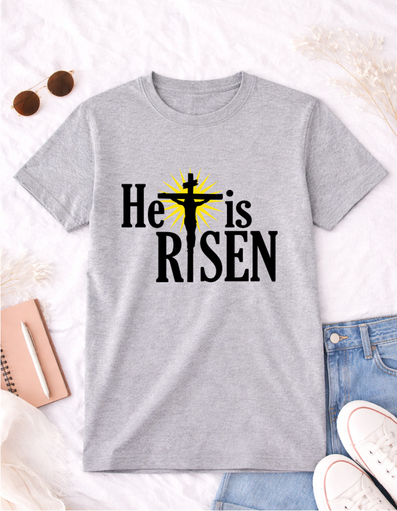 He is Risen Easter T-Shirt - Celebrate the Joy of the Resurrection