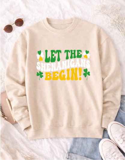 Let The Shenanigans Begin St. Patrick's Day T-Shirt - Fun & Festive Apparel