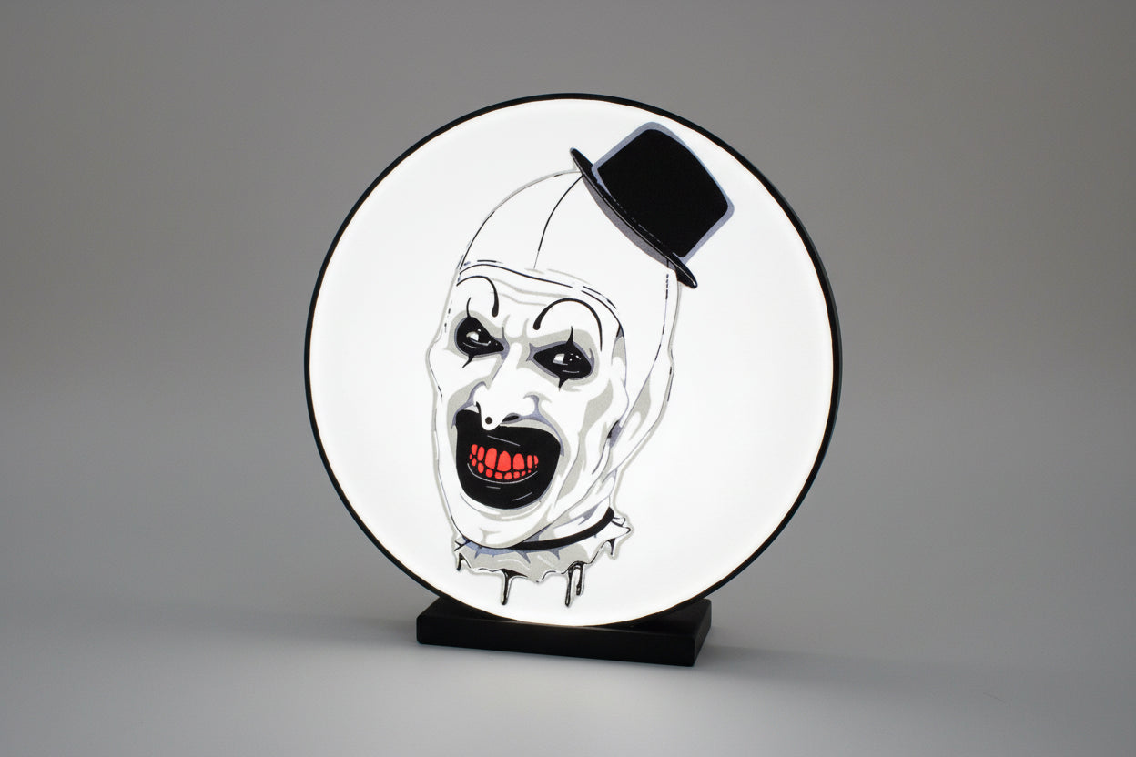 Art The Clown LED 3D Printed Light Box - MadJax Prints
