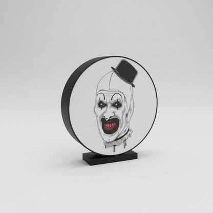 Art The Clown LED 3D Printed Light Box - MadJax Prints