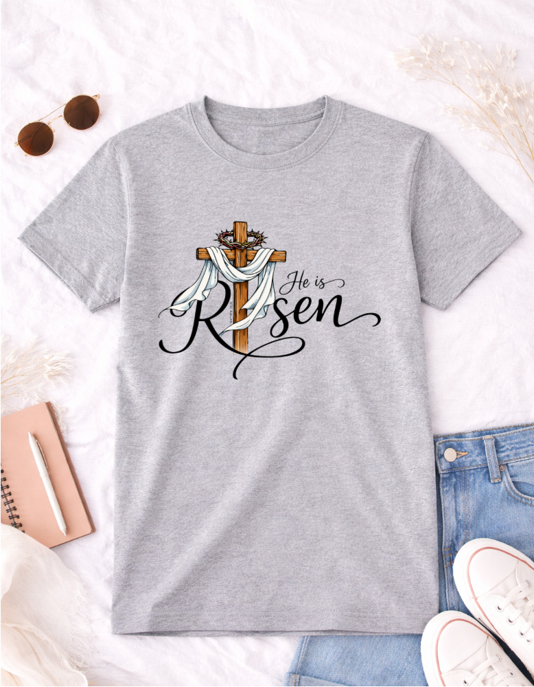 He is Risen Easter T-Shirt - Celebrate the Joy of Resurrection