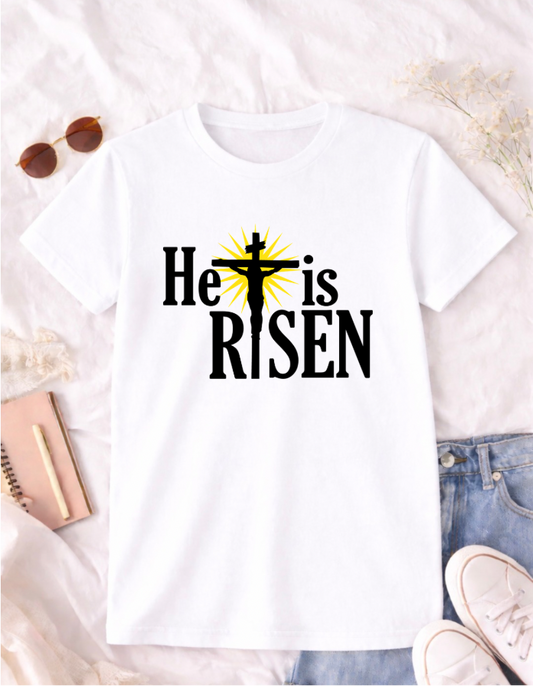 He is Risen Easter T-Shirt - Celebrate the Joy of the Resurrection