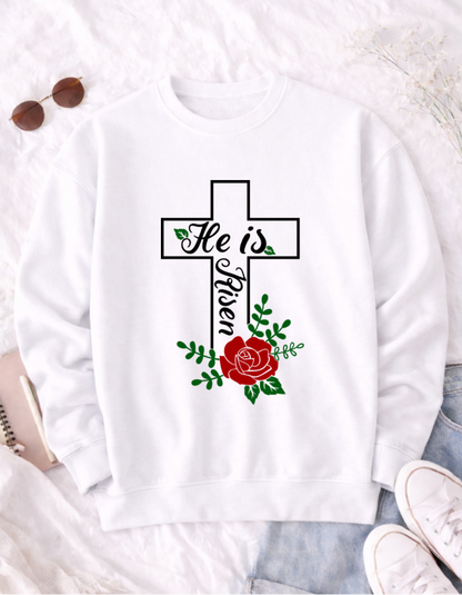 He is Risen Easter T-Shirt - Celebrate the Resurrection with Style