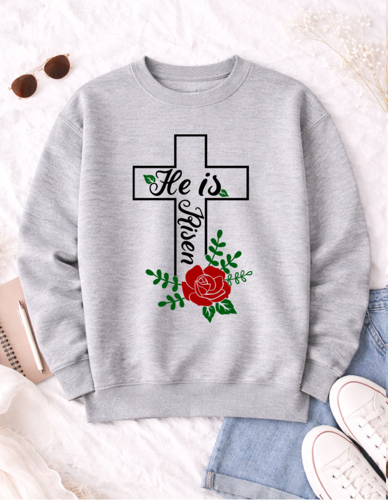 He is Risen Easter T-Shirt - Celebrate the Resurrection with Style