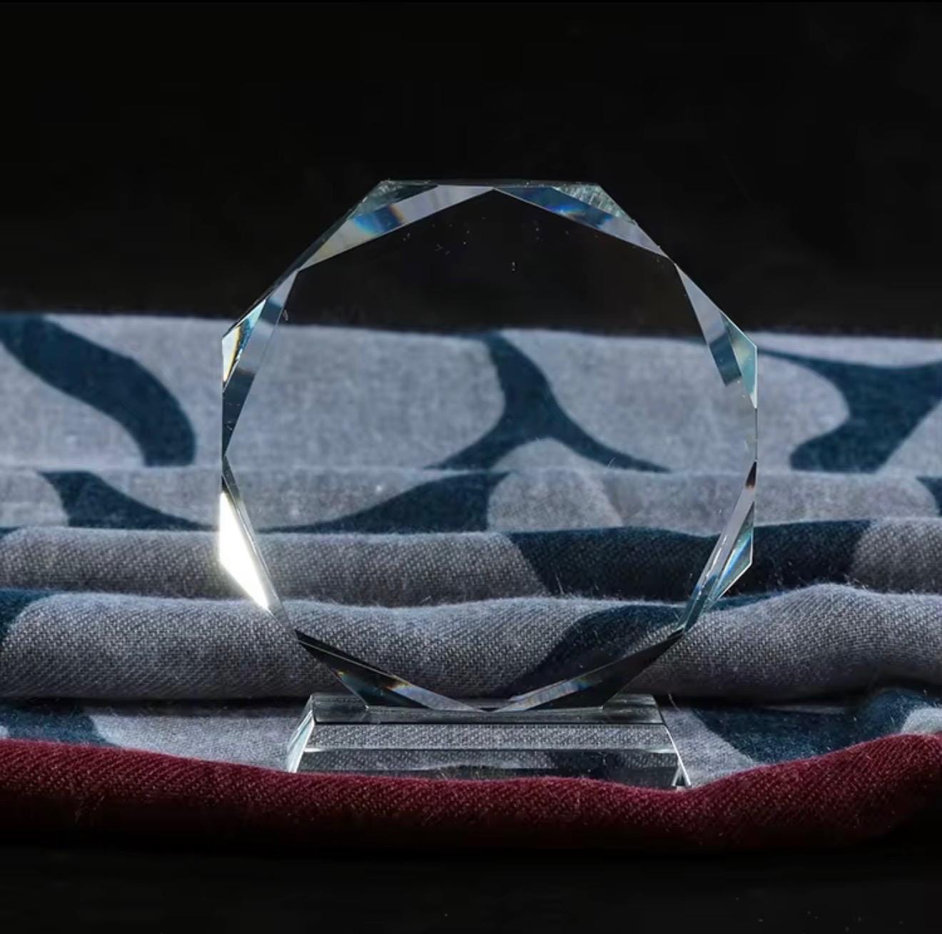 Custom Engraved Glass Award - Personalized  Recognition Trophy - MadJax Prints