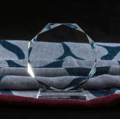 Custom Engraved Glass Award - Personalized  Recognition Trophy - MadJax Prints