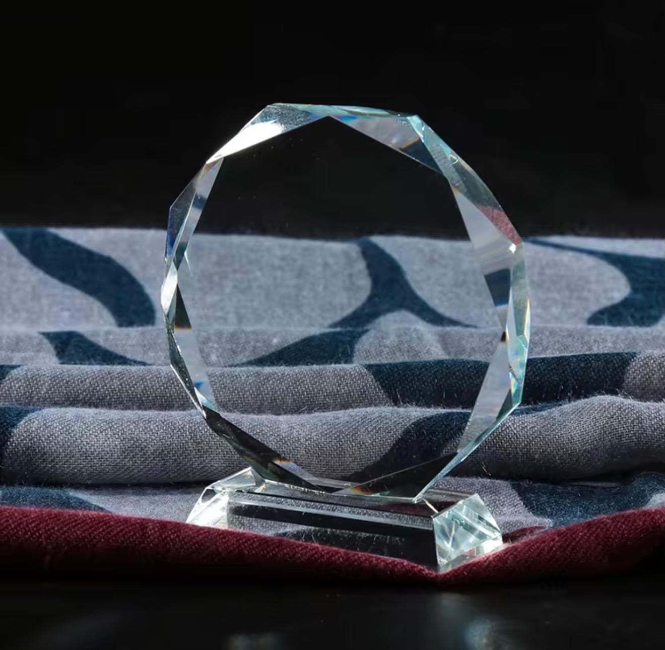 Custom Engraved Glass Award - Personalized  Recognition Trophy - MadJax Prints