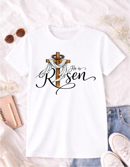 He is Risen Easter T-Shirt - Celebrate the Joy of Resurrection