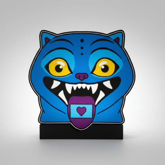Derpy the Tiger Lightbox – KPop Demon Hunters Fan Art – 7” Display Lamp - MadJax Prints