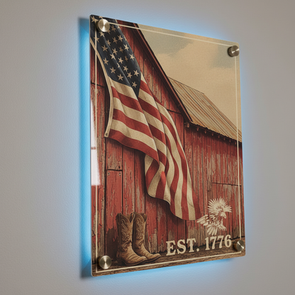 American Barn Metal Print