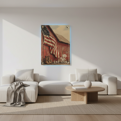 American Barn Metal Print