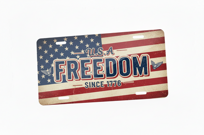 America Freedom License Plate