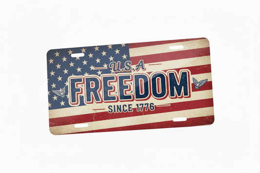 America Freedom License Plate