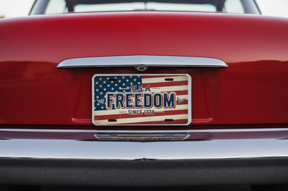 America Freedom License Plate